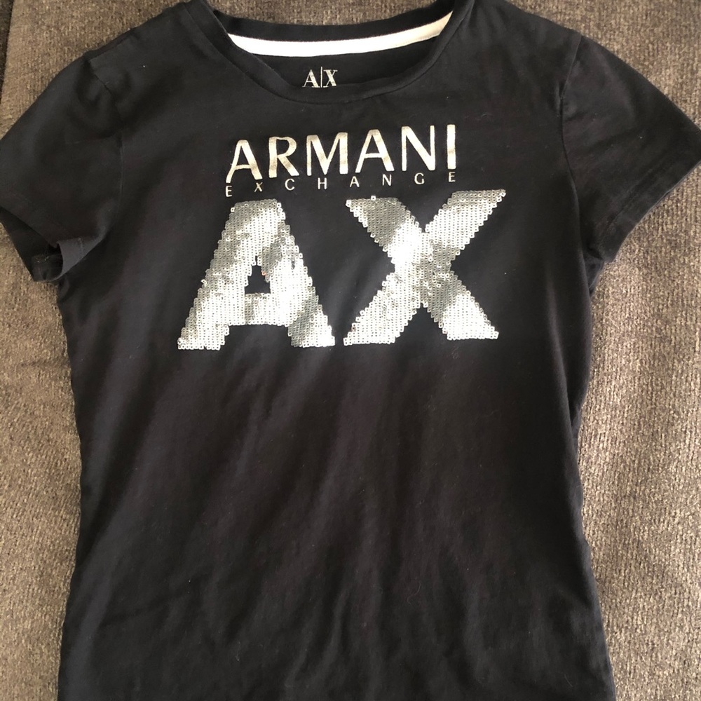Womens Armani Exchange shirt SIZE S BLACK